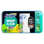 Swiffer Mop & Go Heavy Duty Wet Refills, Gain, 10 Count