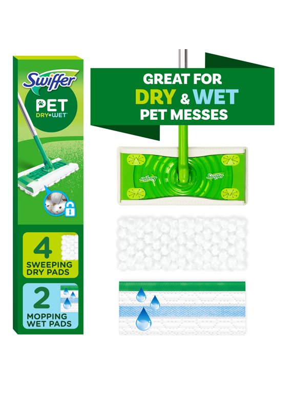 Sweep + Mop, Broom & Mop Alternative, Dry & Wet Floor Cleaner, Fresh Scent, Cleaning Set