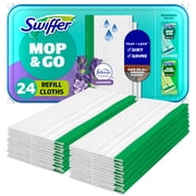 Swiffer Sweep + Mop, Wet Pads Refill, Floor Cleaner, Cleaning Cloths, Lavender, 24 Count