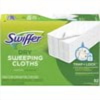 Swiffer Sweeper Dry Mop Refills for Floor Mopping and Cleaning, All Purpose Floor Cleaning Product, Unscented, 52 Count (Packaging May Vary)