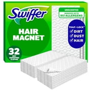 Swiffer Sweep + Mop, Dry Pads Refill, Floor Cleaner, Cleaning Cloths, Unscented, 32 Count