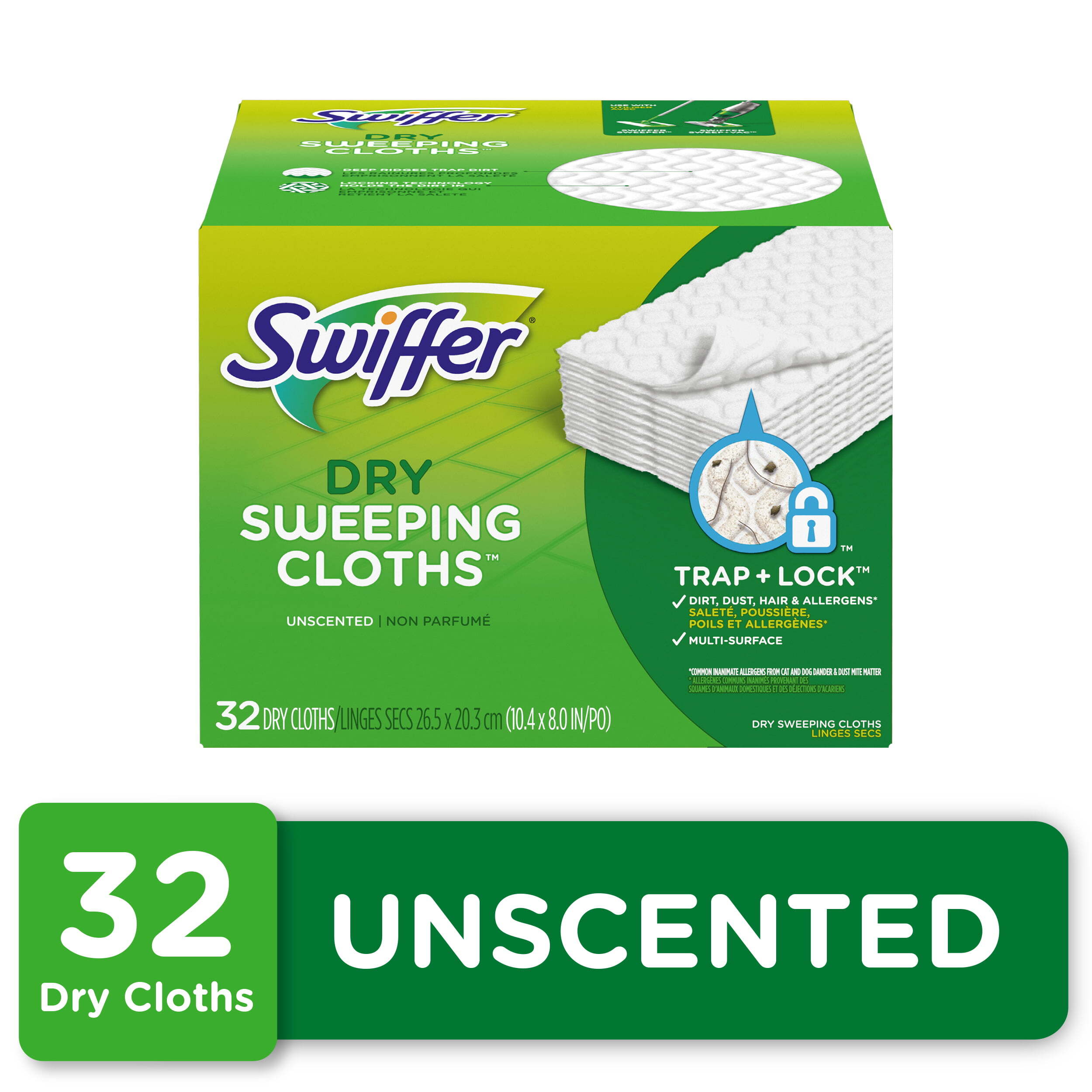 Swiffer Sweeper Dry Pad Refills, Unscented, 32 Ct - image 1 of 11