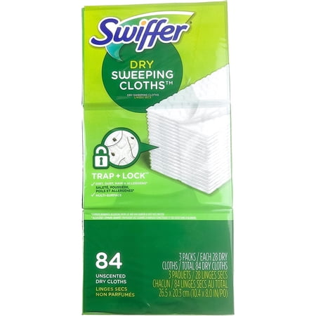Swiffer Sweeper Dry Sweeping Cloth, 84 count (Pack of 3)
