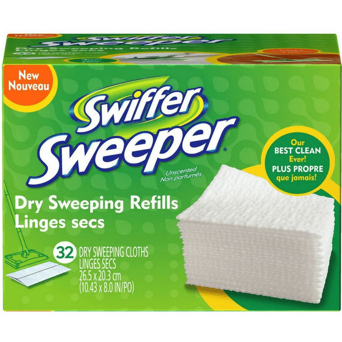 Swiffer Sweeper Dry Refills Cloths - 32 count