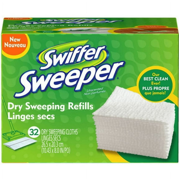 Swiffer Sweeper Dry Sweeping Cloths Refills, Unscented 32 ea