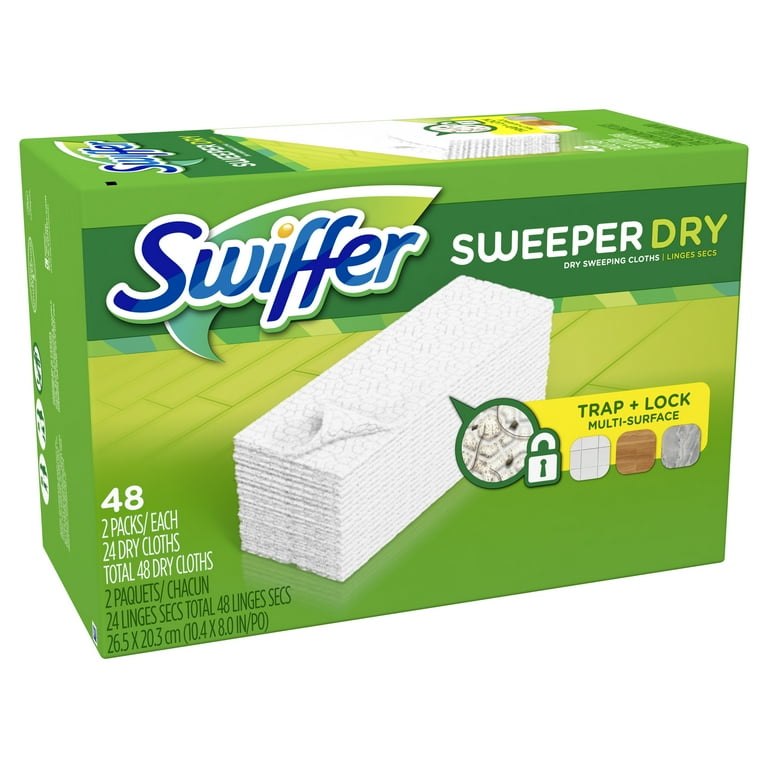Swiffer Sweeper Dry Sweeping Pad Multi Surface Refills, Unscented