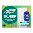 thumbnail image 1 of Swiffer Sweep + Mop, Dry Pads Refill, Floor Cleaner, Cleaning Cloths, Unscented, 16 Count, 1 of 10