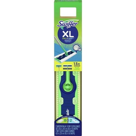 Swiffer Sweeper Dry/Wet XL Sweeping Kit - 1 Carton - White | Bundle of 5 Cartons