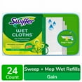 thumbnail image 1 of Swiffer Sweeper Gain Scent Wet Mopping Cloth Multi Surface Refills - 24 ct, 1 of 6