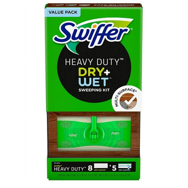 Swiffer Sweeper Heavy Duty MultiSurface Dry + Wet Sweeping Kit
