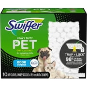 Swiffer Sweeper Pet Heavy Duty Dry Sweeping Cloths with Febreze Odor Defense, 10 count
