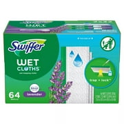 Swiffer Sweeper Wet Mopping Cloth Refills Lavender Scent (64 Count)