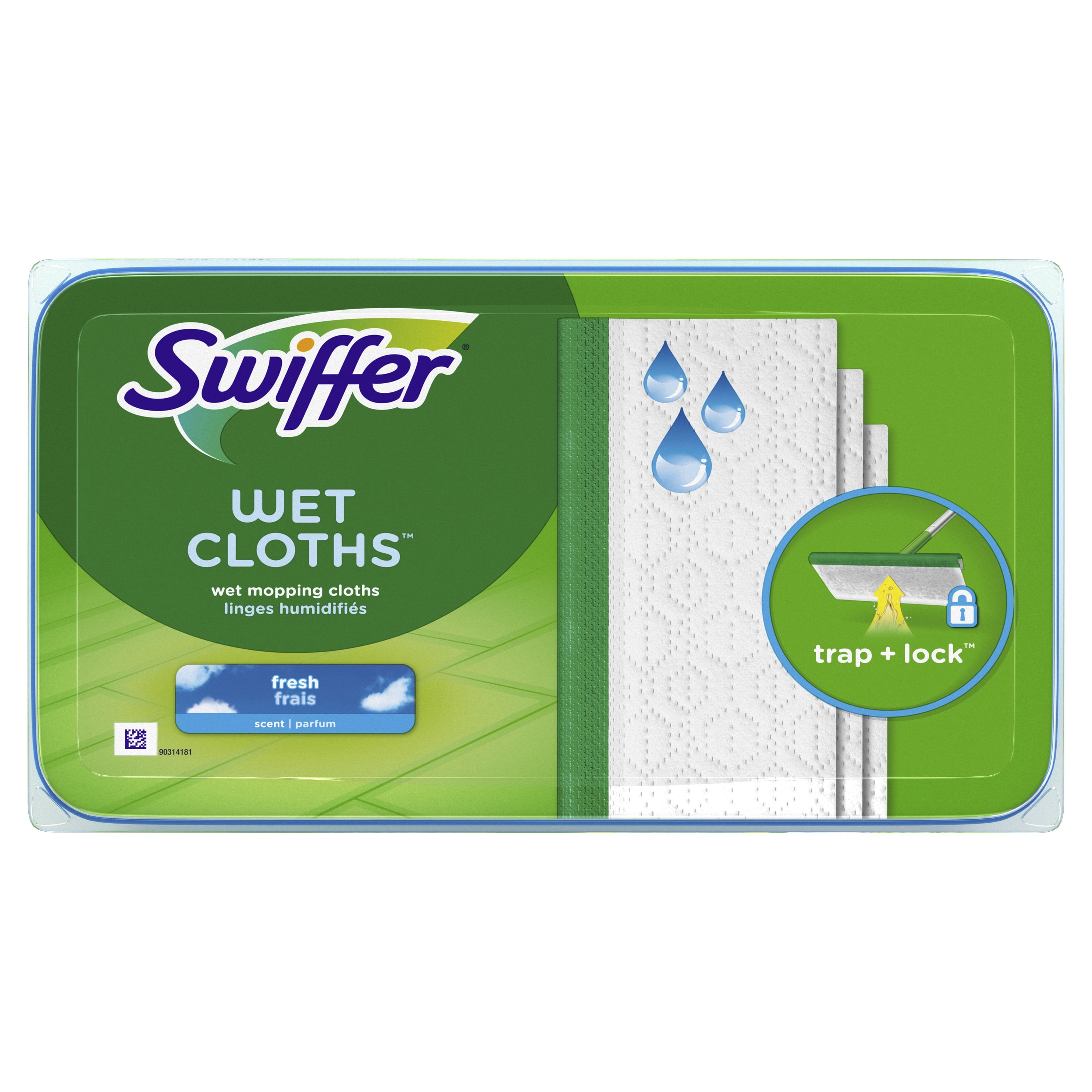 Swiffer Sweeper Wet Mopping Cloths, Multi-Surface Floor Cleaner, Fresh  Scent, 24 Count