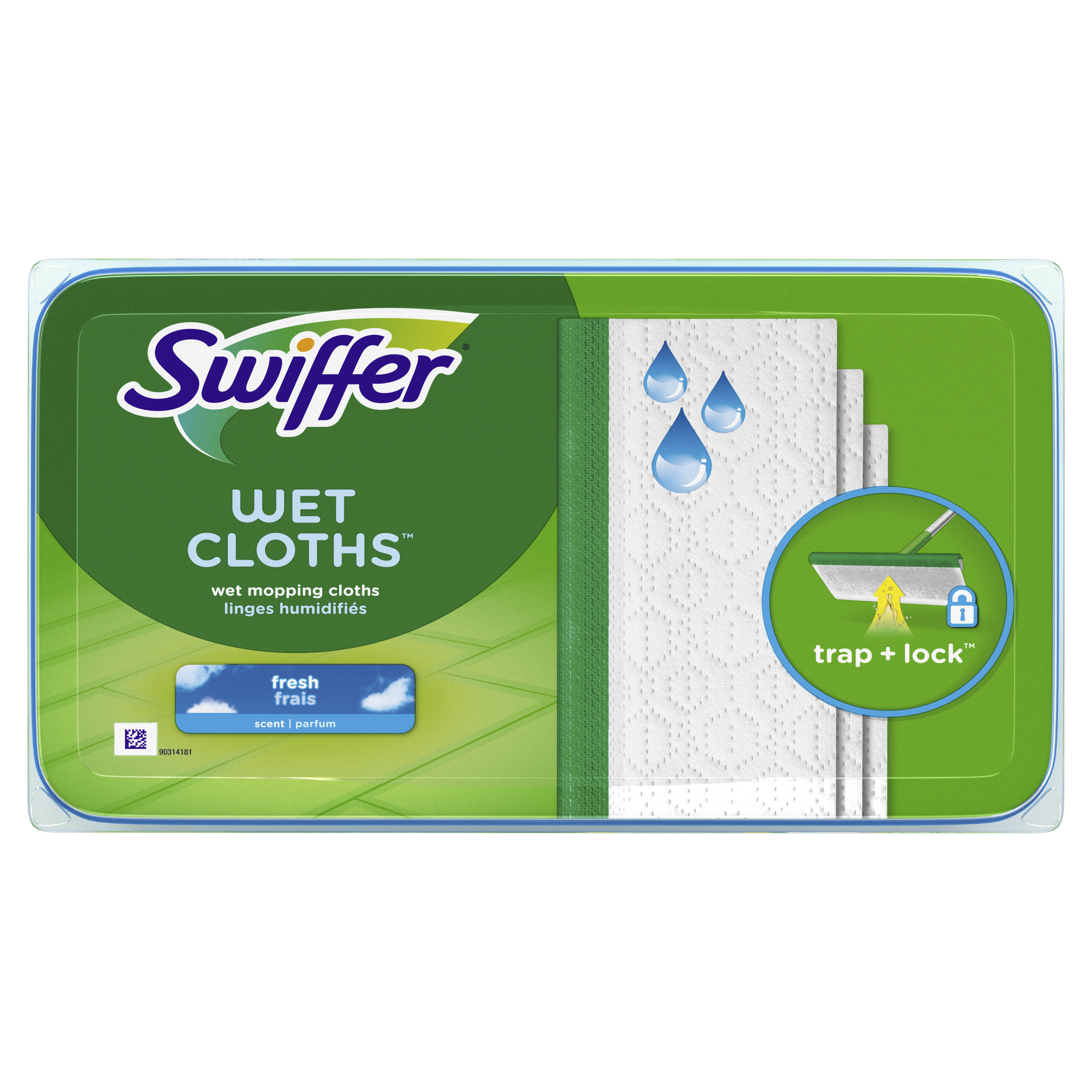 Swiffer Sweeper Wet Mopping Cloths, Multi-Surface Floor Cleaner, Fresh Scent, 24 Count - image 1 of 16