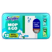Swiffer Mop & Go Wet Cloths, Multi Surface Refills, Fresh, 12 Count