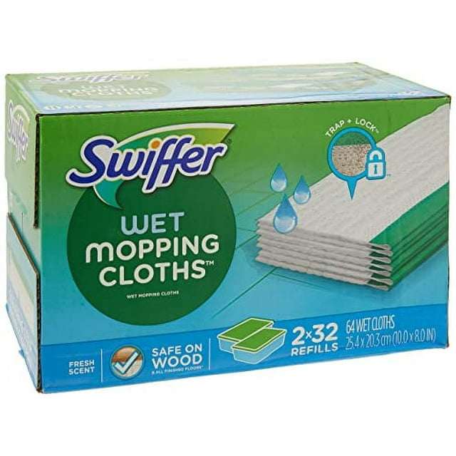 Swiffer Sweeper Wet Mopping Cloths Refills Open Window Fresh 32 Count ...