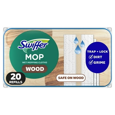 Swiffer Sweeper Heavy Duty Wet Multi-Surface Cloth Refills, Floor Cleaner and Floor Mop, 20 count