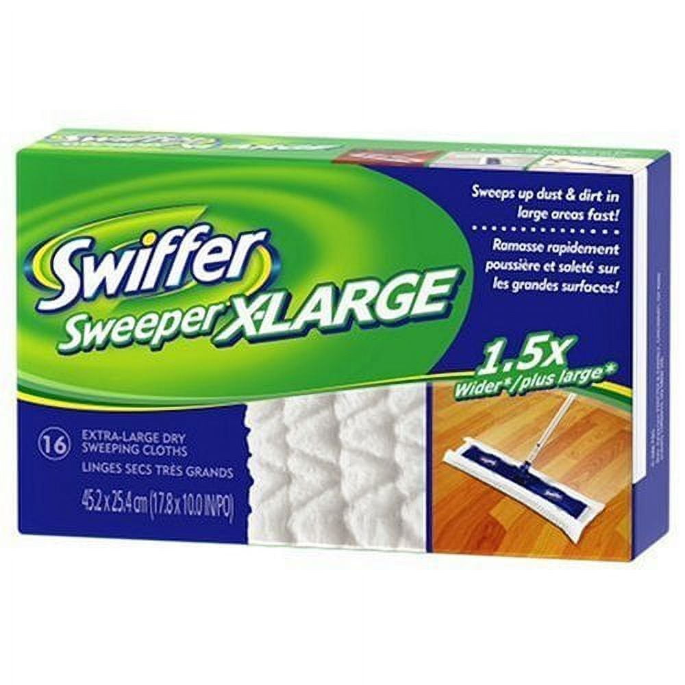 Cloth Sweeper Swiffer Sweeper X-Large Disposable Sweeping Cloths, 16-Count Boxes ...