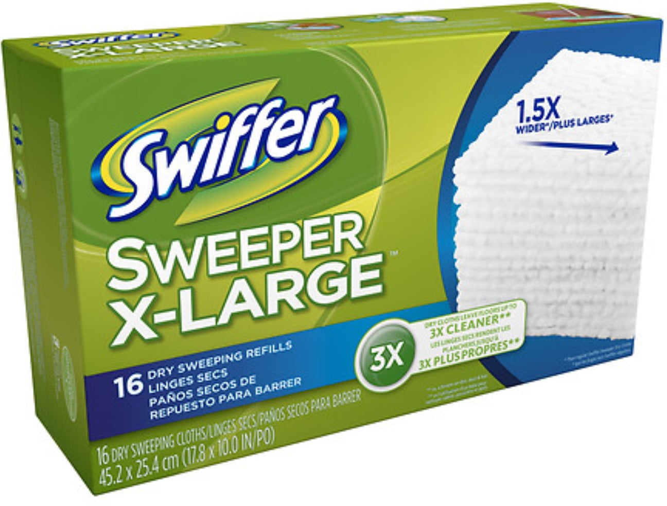Swiffer Sweeper Extra XL Disposable Dry Sweeping Cloths Refills ...