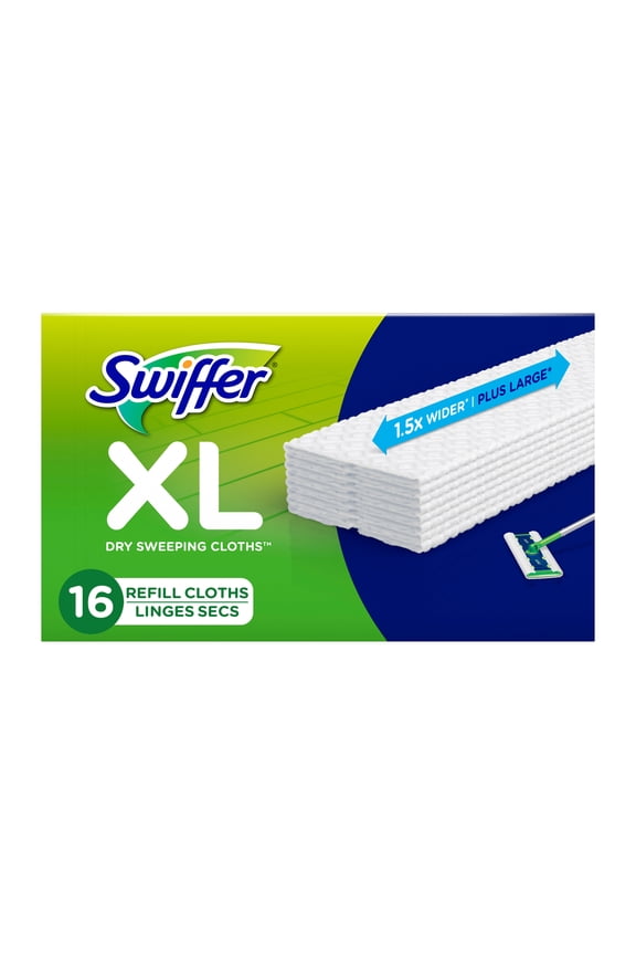 Sweeper XL Dry Pad Refills, Unscented, 16 Count