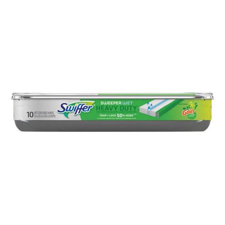 Swiffer SweeperWet Heavy Duty 10 x 8 in. Cloth Refill Pad, 10 Count