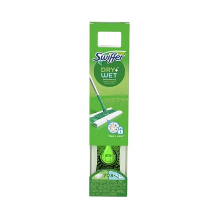 Swiffer Swiffer Sweeper 2-in-1, Dry and Wet Multi Surface Floor Cleaner, Sweeping and Mopping Starter Kit. Includes 1 Mop + 10 Refills