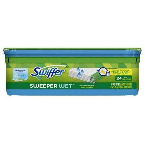 Swiffer Wet Disposable Cloths - Household Cleaning Wipes, Refill - 2 Pack