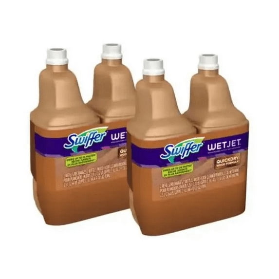 Swiffer WetJet 42.2 oz. Multi-Purpose Hardwood Floor Cleaner Solution Refill, 4 Pack
