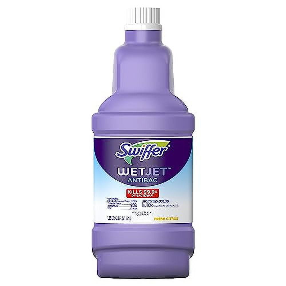 Swiffer WetJet Antibacterial Solution Refill for Floor Mopping and
