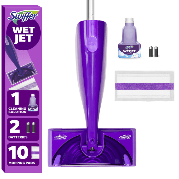 Swiffer Wet Jet Mop, Floor Cleaner, Wood, Laminate, Tile, Cleaning Set