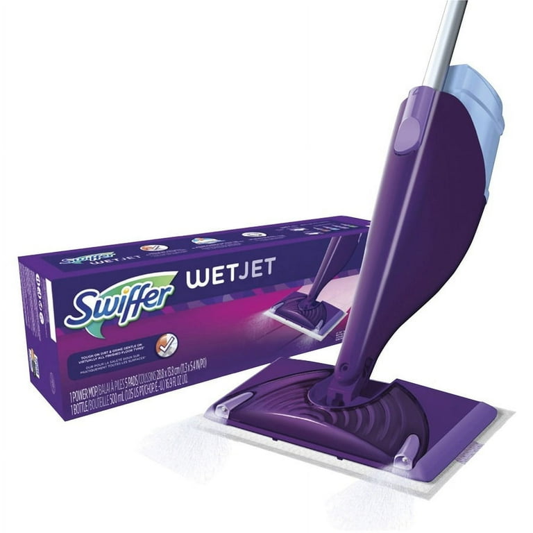 Swiffer WetJet Mopping Kit Reinforced Swivel Head 1 Kit Purple Bundle of 2 Kits Walmart