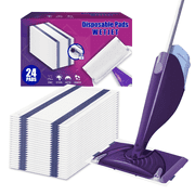 Mopping Pads Refills 24 pcs for Wet Jet Mop Superior Absorption, Suitable for All Hard Surfaces