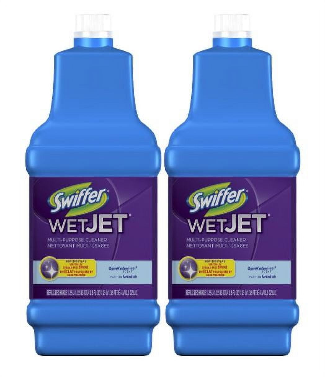 Swiffer WetJet Multi-purpose Floor Cleaner Solution Refill, 1.25L, 2 Pack 