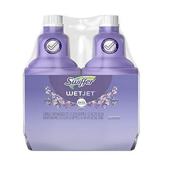 Swiffer WetJet Multi-purpose Floor Cleaner Solution Refill with Febreze Vanilla Scent 2 Pack of 1.25L by Swiffer