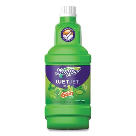 Swiffer WetJet System Cleaning-Solution Refill, Original Scent, 1.25 L Bottle, 4/Carton, Each