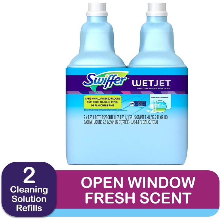 Swiffer WetJet Cleaner, Hardwood Mopping Solution, Open Window