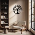 thumbnail image 1 of Swift Beacon Timeless Tree of Life Metal Wall Art - Elegant Textured Black Finsihed with Solid Metal Body, Ideal Wall Decor for Living Room, Bedroom, Office and Playroom, 1 of 7