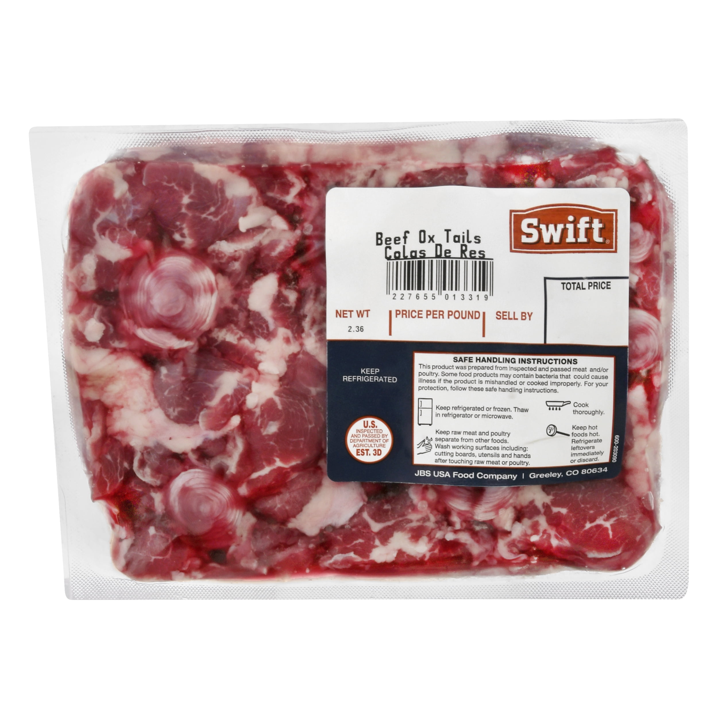 Swift® Beef Oxtail (Rabo De Res), 1.782.78 lbs