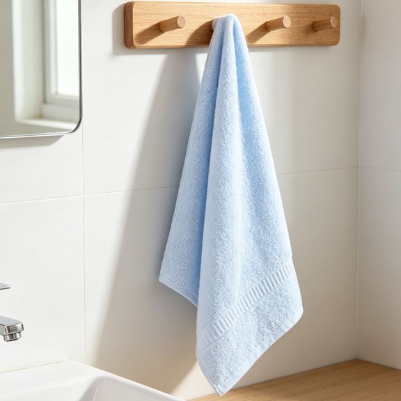 Swift Dry Face Towels, Soft Absorbent Microfiber Hand Towels for Bathroom, Lint Free Facial Washcloths for Daily Home Use, 12.99X28.34In, Blue