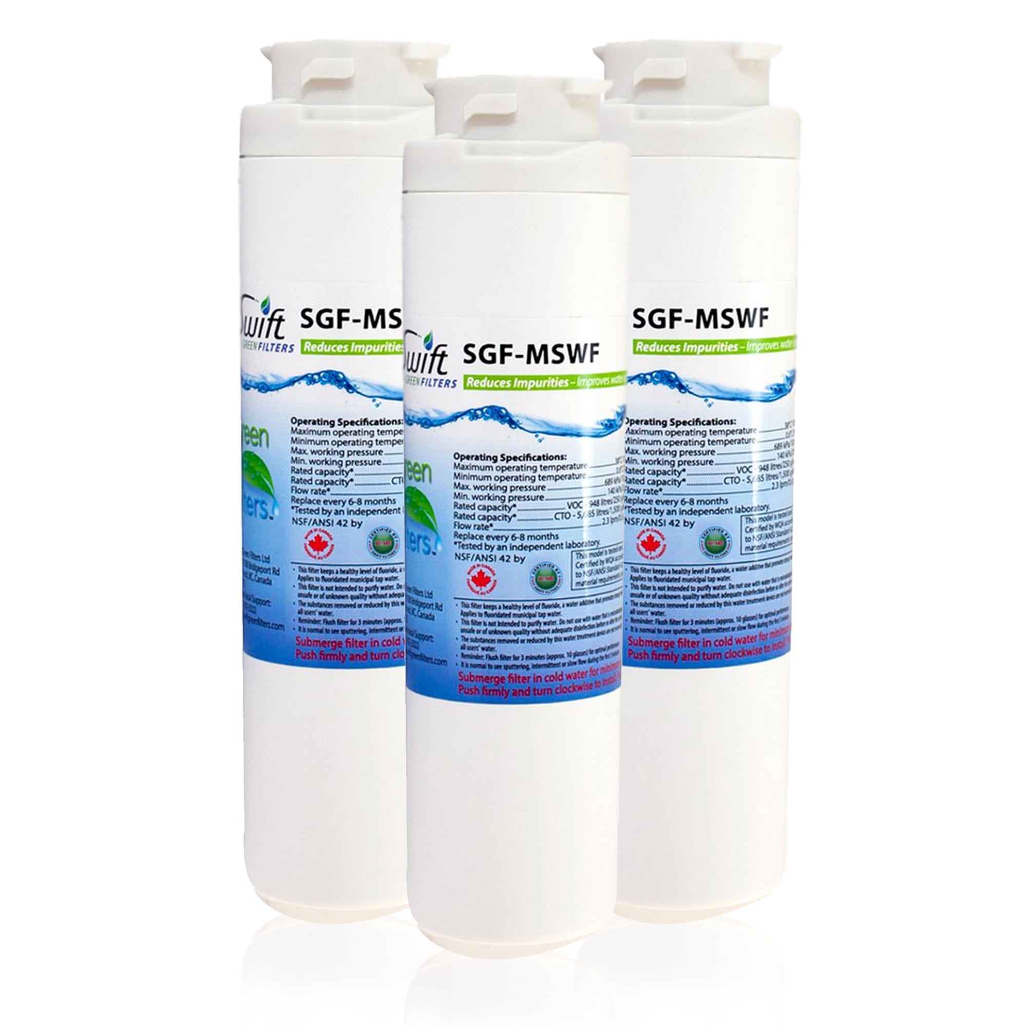 Swift Green Filters Replacement for GE MSWF Refrigerators Water Filters