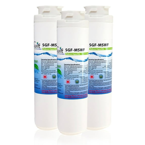 Swift Green Filters Replacement for GE MSWF Refrigerators Water Filters(Pack of 3)