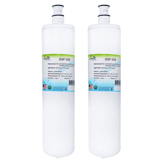 Swift Green Filters SGF-25S Compatible Commercial Water Filter for HF25-S, 5615203, HF25-MS, 56152012 , Made in USA (Pack of 2)