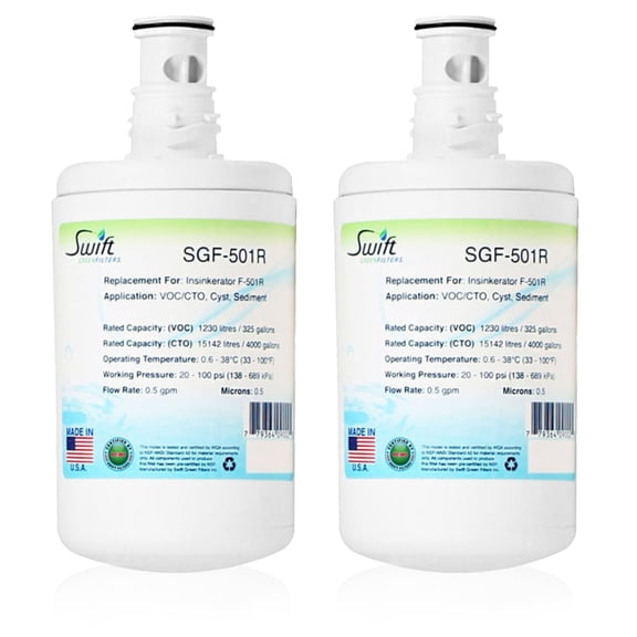 Swift Green Filters SGF-501R Compatible Commercial Water Filter for F-501R , Made in USA (2 Pack)