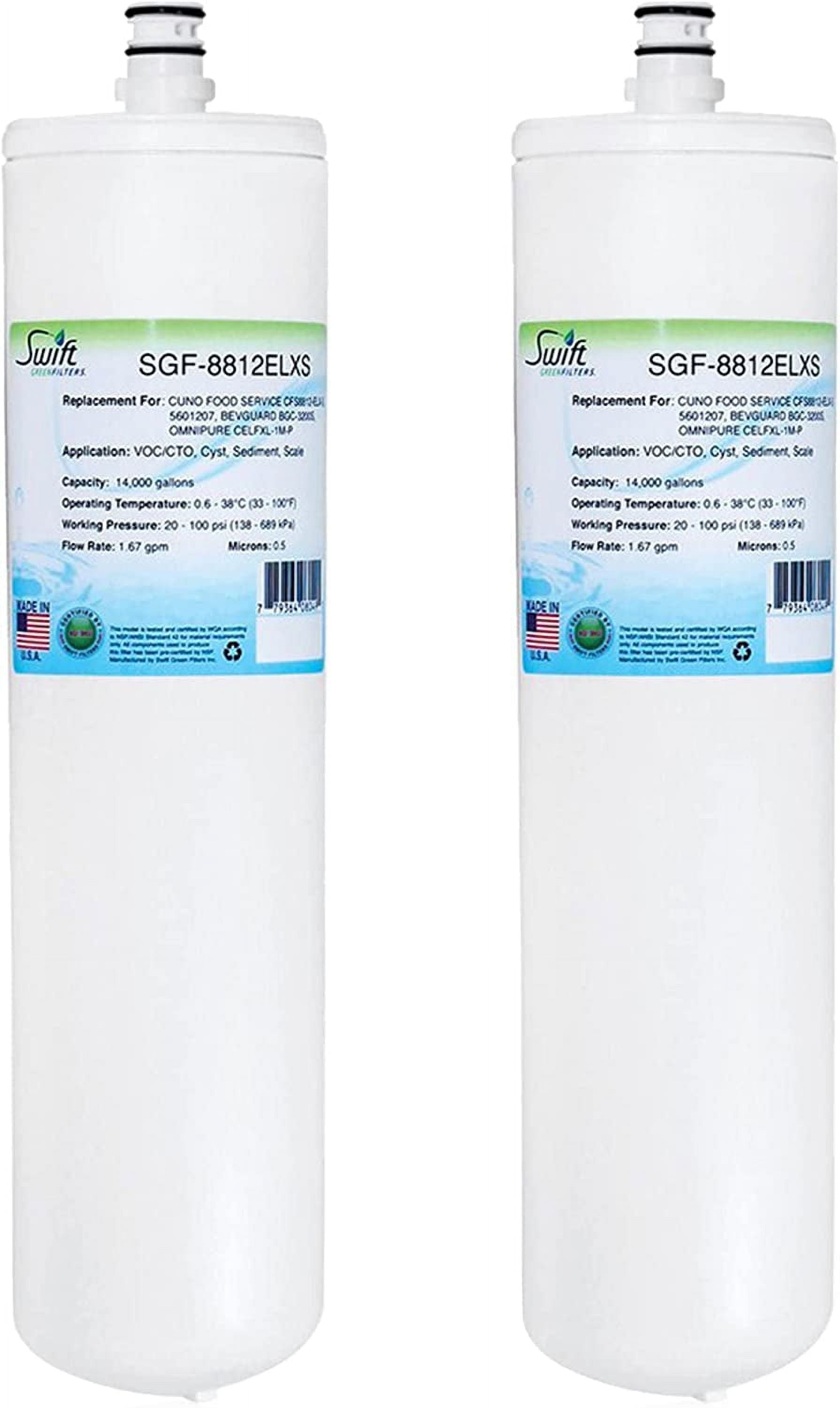 Swift Green Filters SGF-8812ELXS Compatible Water Filter for CFS8812-ELX-S, BGC-3200S (2 Pack)