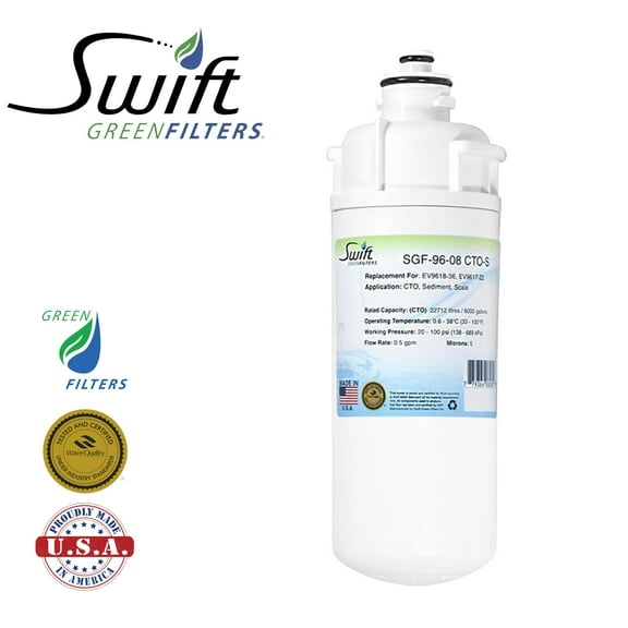 Swift Green Filters SGF-96-08 CTO-S Replacement for Everpure EV9618-36, EV9617-22 Commercial Water Filters (Pack of 3)