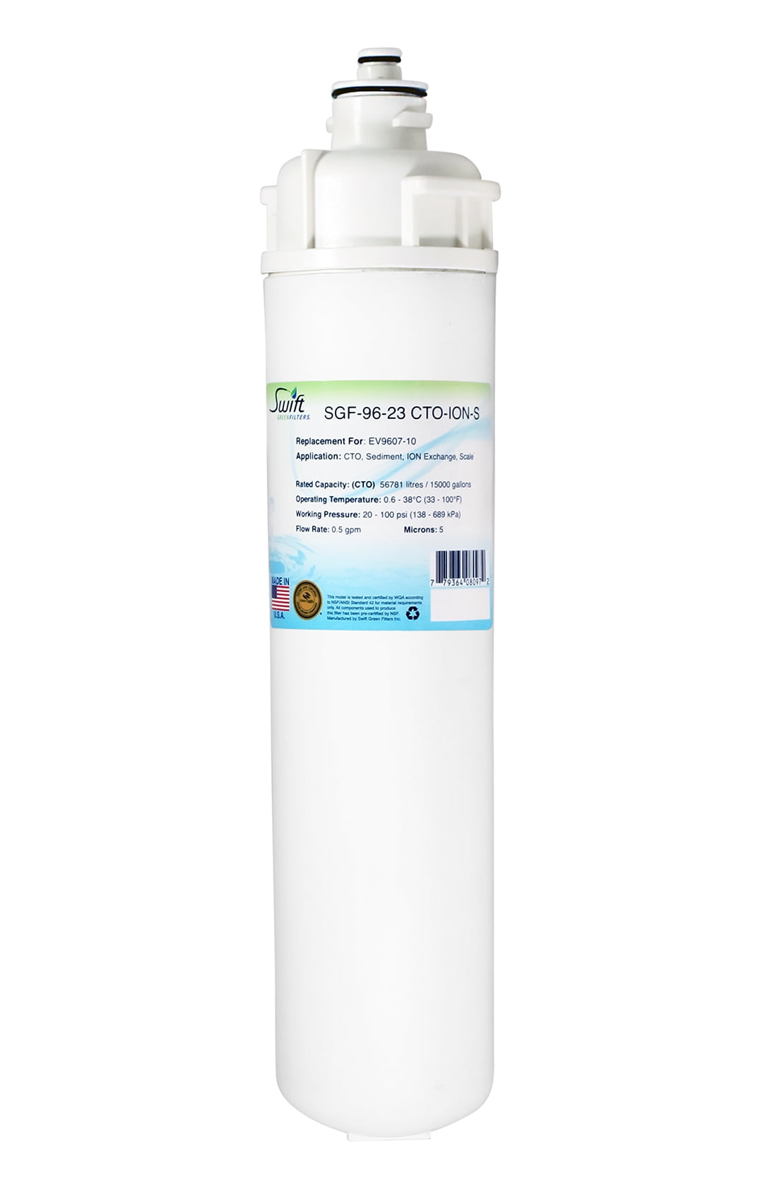 Swift Green Filters SGF-96-16 CTO-B Replacement Water Filter for Everpure EV9617-36,1 Pack