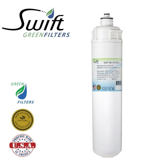 Swift Green Filters SGF-96-19 VOC-Chlora- L Replacement for Everpure EV9635-26, EP25, EP15, EP35 Commercial Water Filters (Pack of 3)
