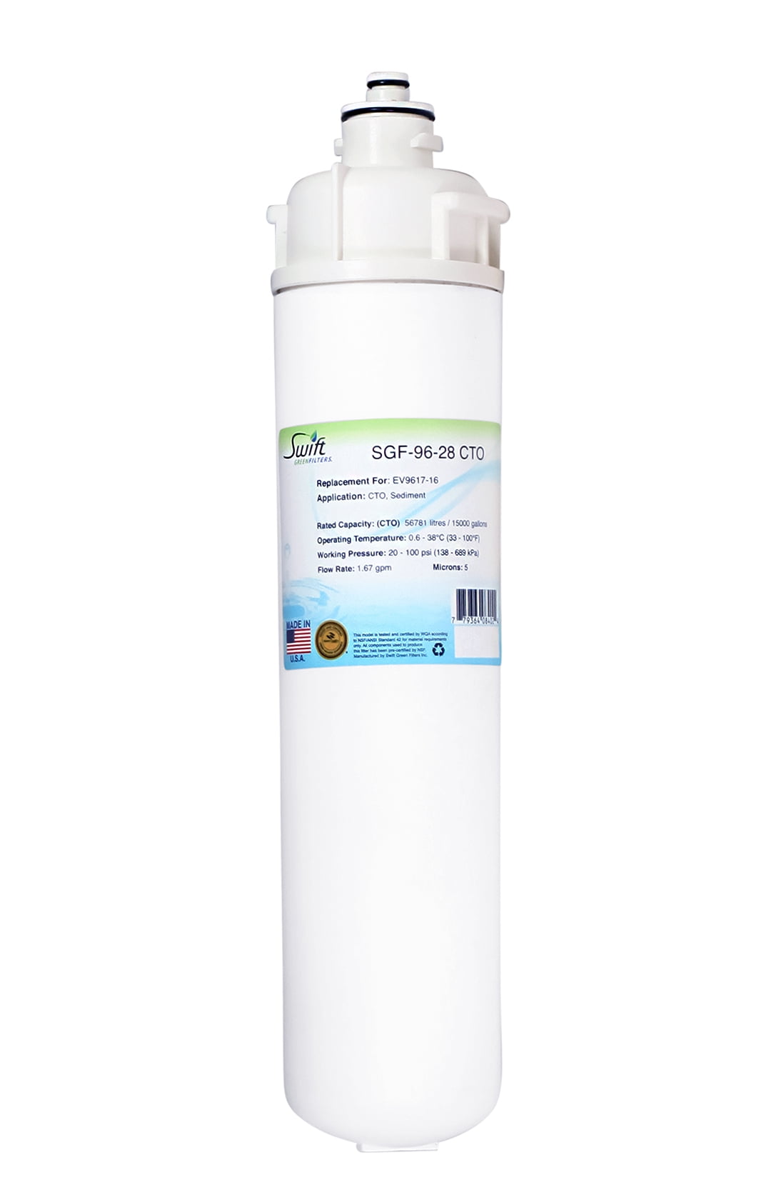 Swift Green Filters SGF-96-25 VOC-B Replacement Water Filter for Everpure EV9692-21,1 Pack