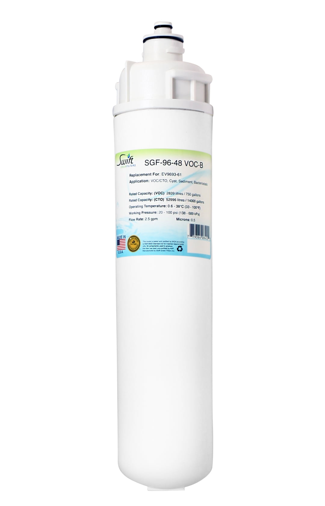 Swift Green Filters SGF-96-48 VOC-B Replacement Water Filter for ...