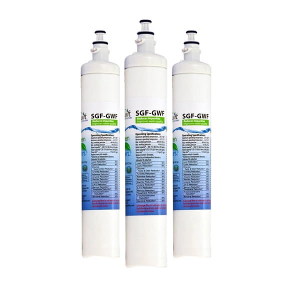 Swift Green Filters SGF-GWF Replacement Water Filter for GE GWF RPWF WSG-4 PFE29P - 3 Pack